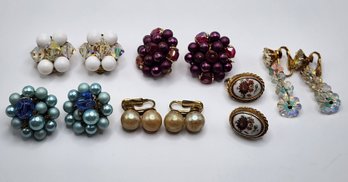 Lot Of Vintage Clip-on Earrings