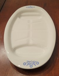 Corning Ware P19 P-19 Platter.  Blue Cornflower Vintage. -           -             -           -  Loc:Oven