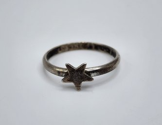 Vintage Sterling Silver Star Ring