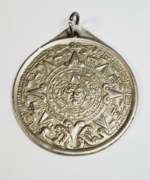 Large Mayan Sundial Calendar  Pendant (from Mexico)