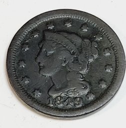 Holy Cow.......1849 Large Cent (174 Years Old)