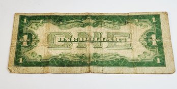 1934 $1 Dollar Blue Seal FUNNY BACK Bill Note (off Center Slight Error)