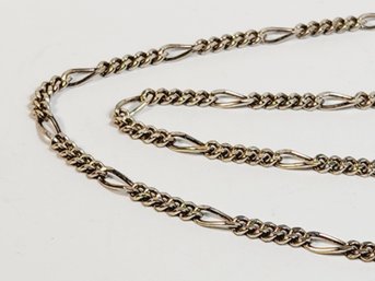Classic Sterling Silver Figaro Link Necklace