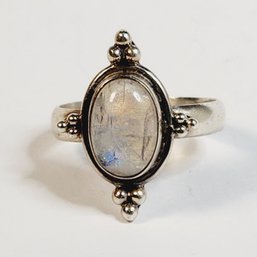 Vintage Sterling Silver Moon Stone Ring