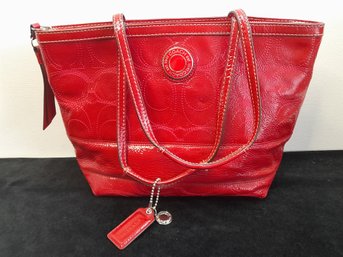 Red Coach Purse