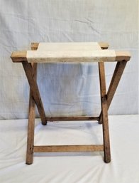 Vintage Fishing/camping Folding Canvas Stool