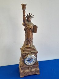 Brass Statue Of Liberty Clock