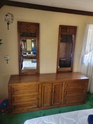 MCM - Dual Mirror Solid Wood Dresser.