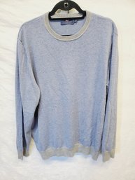 Men's Vineyard Vines By Shep & Ian Light Blue & Gray Pullover Sweater Size XL (tote 1)