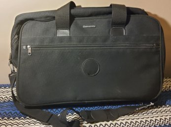 Vintage 1989 Black Ultralite Samsonite Expandable Travel Carry Bag
