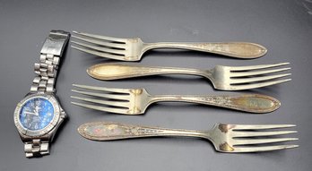 WM Rogers & Sons, AA Set Of 4 Forks