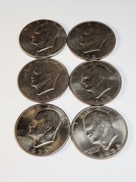 6 -  Random Years  Eisenhower Dollar Lot