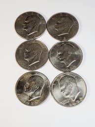 6 -  Random Years  Eisenhower Dollar Lot