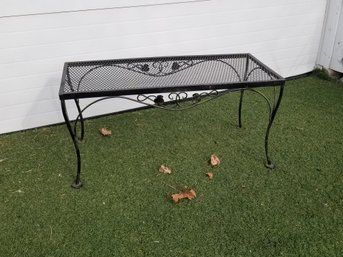 Vintage Wrought Iron Garden Coffee Table