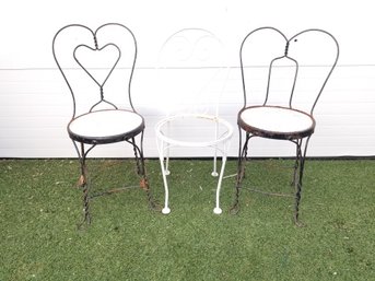 Vintage 1950s Ice Cream Parlor Chairs