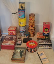 Vintage Tin Collection - America And Europe. -             -               -             -         - Loc:DR