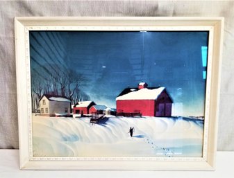 Vintage Dale William Nichols The Return Of The Hunter Framed Print   #1