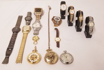 Mixed Lot Of Women's  & Men Watches: Timex, Casio, Citizen. Seiko & More