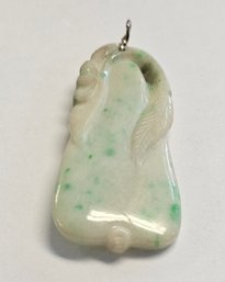 Oriental Jadeite/Jade Hand Carved Pear Pendant