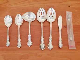 Vintage Reed & Barton Sterling Silver Hampton Court Flatware Serving Assortment