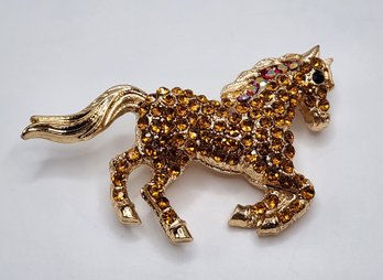 Austrian Crystal Horse Pendant