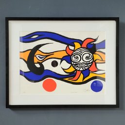 After Alexander Calder Pencil Signed 1985 Lithograph