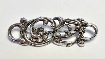 Sterling Silver Floral Vintage Pin/Brooch