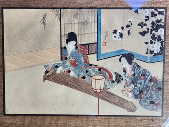 Toyohara Chikanobu, Koto Playing, Beauties Of Edo Series Late 19th C