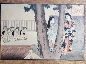Toyohara Chikanobu, Beauties Of Edo Series Ladies And Trees