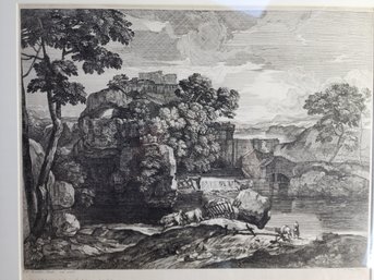 Sebastien Bourdon 17th C Original Engraving