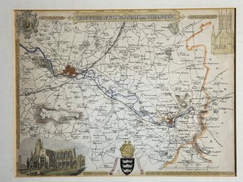 Antique Map Environs Of Bath And Bristol - Moule 1850s