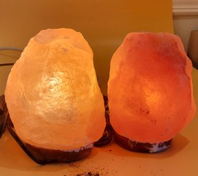 Pair Of Himalayan Salt Lamps