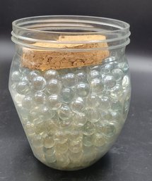 Container Of Glass Balls For Vase Weights.   -          -      -         -         -         -  Loc:BS2Cab