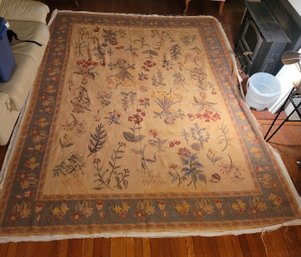 AntiqueWool  Area Rug In Nice Shape. Low Pile.            -    -             -       -         Loc:2ndFloor