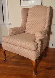 Antique Blush Wingback Chair #1.