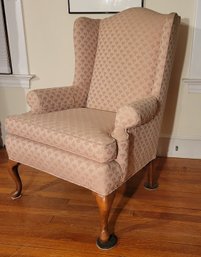 Antique Blush Wingback Chair #2.