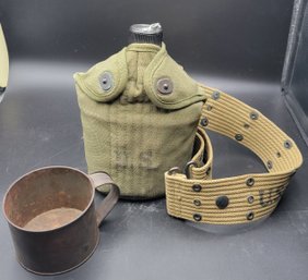 WWII Cup And Canteen. Family Heirloom.        -             -              -             -        Loc:BS1