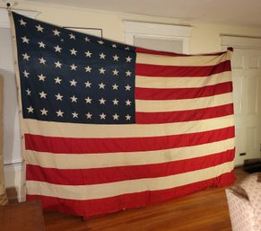 WWII Garrison Flag Belonging To Maj General Daniel Noce.      Family Heirloom.  - - - - - - - Loc:Above Fridge