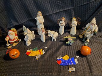 Lot Of Christmas Ornaments Willow Tree & More