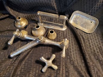 Lot Of Vintage Faucet And Sink Hardware