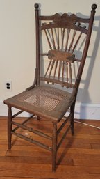 Antique Kitchen Chair.  Nice Detail -               -                 -               -       ---------Loc:2nd