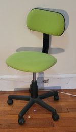 Office Chair - Rolling Lime Green And Smooth. -            -               -            -          - Loc:2nd