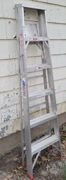 6' Aluminum Ladder By All American Ladder.            -                 -             -         - Loc:Outside