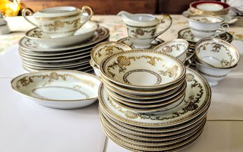 Elegant Gold Design, Vintage China By ??