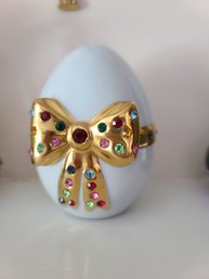 Capodimonte Egg With Swarovski Crystals