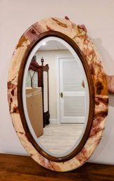 Stunning Marble Mirror (matching Shelf - Sold Separately) From Mexico