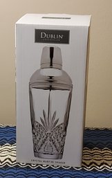 Brand New Dublin Crystal Martini Shaker