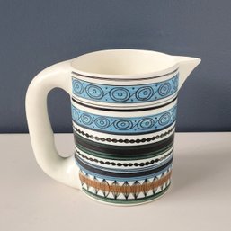 60s Mid Century Handpainted Spanish Pottery Pitcher