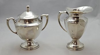 Vintage FABIAN .925 STERLING SILVER 3 Pc Sugar And Creamer Made In MEXICO 19.39OZT