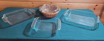 Pyrex, Anchor And A Carrier Basket, Good Used Condition